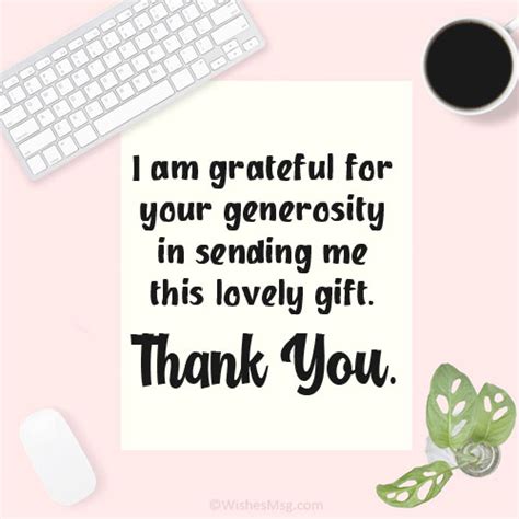 thank you for the gift message to colleagues